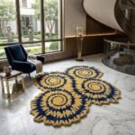 Mustard Sunburst Rug View 3
