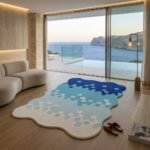 Blue Organic Wave Rug View 2
