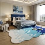 Blue Organic Wave Rug View 5
