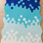 Blue Organic Wave Rug View 6