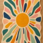 Multicolor Sunburst Rug View 5