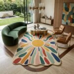 Multicolor Sunburst Rug View 4