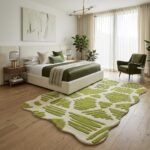 Green Abstract Rug View 5