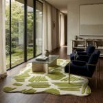 Green Abstract Rug View 4
