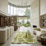 Green Abstract Rug View 3