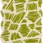 Green Abstract Rug View 7