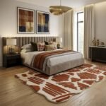 Terracotta Brushstroke Rug View 2