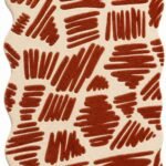 Terracotta Brushstroke Rug View 3