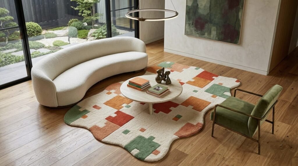 Modern Color Block Rug