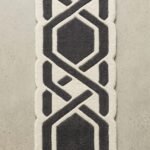 Charcoal Hexagon Geometric Runner Rug View 4