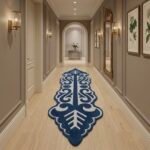 Royal Navy Scrollwork Runner Rug View 2
