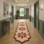 Terracotta Bloom Ornamental Runner Rug View 4