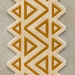Golden Ivory Architectural Runner Rug View 3