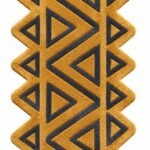 Gilded Triangle Geometric Runner Rug View 3