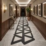 Graphite & Ivory Architectural Runner Rug View 2