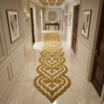 Imperial Gold & Ivory Ornamental Runner Rug View 3
