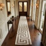 Taupe & Ivory Greek Key Runner Rug with BROWN, CREAM, GEOMETRIC, GRAPHIC, CREATIVE, HAND TUFTED – product image 1