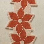 Terracotta Bloom Sculpted Runner Rug View 3