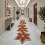 Terracotta Bloom Sculpted Runner Rug View 4