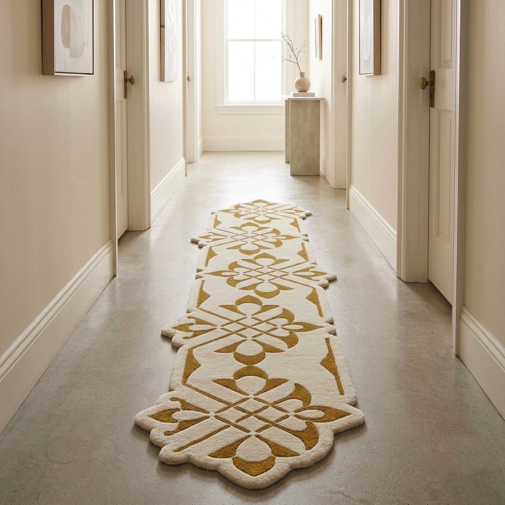 Champagne Gold & Ivory Heritage Runner Rug