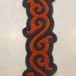 Rust & Charcoal Swirl Runner Rug View 3