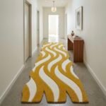 Golden Wave Sculpted Runner Rug View 2