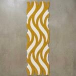 Golden Wave Sculpted Runner Rug View 4