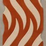 Terracotta Wave Runner Rug View 3