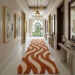 Terracotta Wave Runner Rug View 4