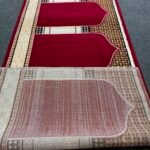 Burgundy & Cream Janamaz Prayer Rug View 2
