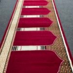Burgundy & Cream Janamaz Prayer Rug View 4