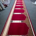 Burgundy & Cream Janamaz Prayer Rug View 1