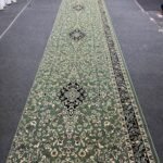 Sage Green & Black Medallion Janamaz Rug with GREEN, BLACK, CREAM, FLORAL, ORNAMENTAL – product image 1