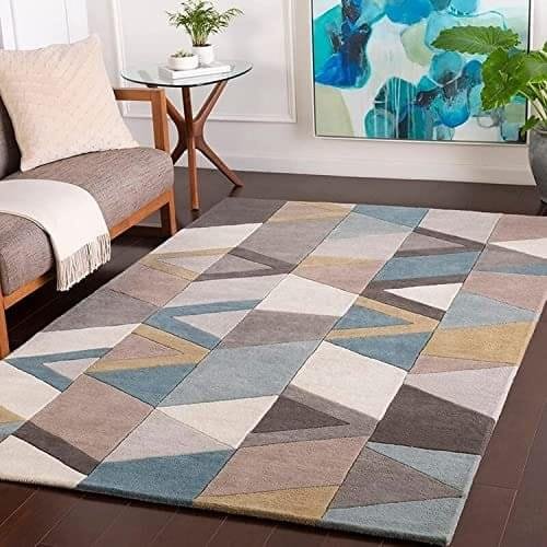 Elevate Your Space with Luxurious Tufted Carpet in Beige Multi-Color