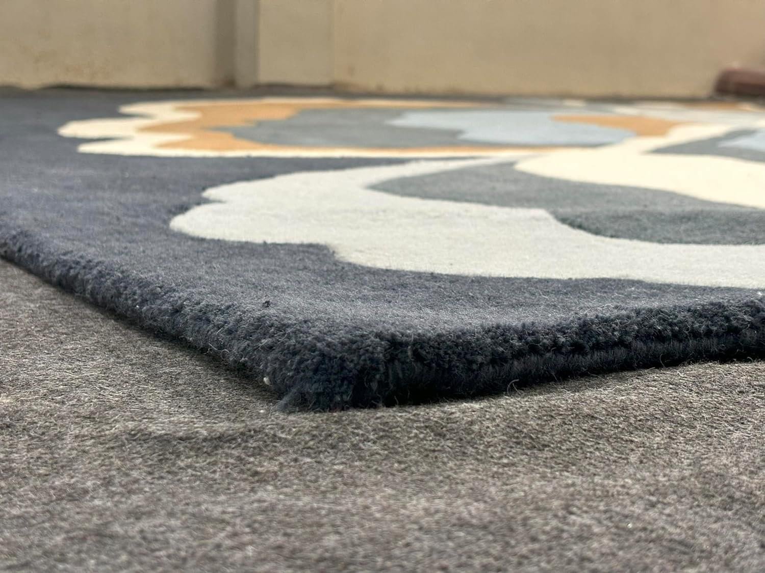 Experience Elegance with Our Luxurious Tufted Carpet in Light Blue - Image 4